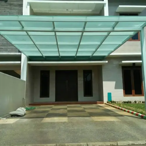 Kanopi Kaca Tempered 10mm di  solo